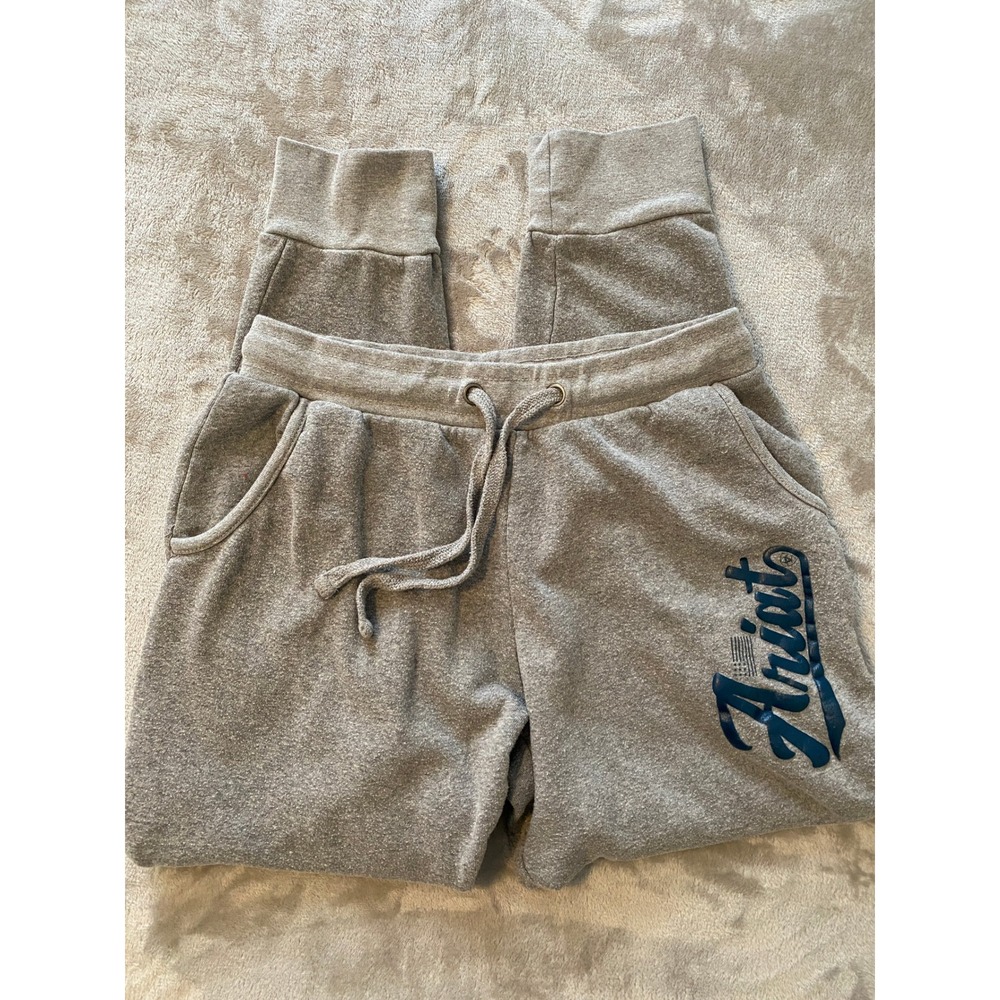 Ariat Real Sweatpants Joggers‎ Gray Women's S/P Elastic Waist Drawstring Cuffed